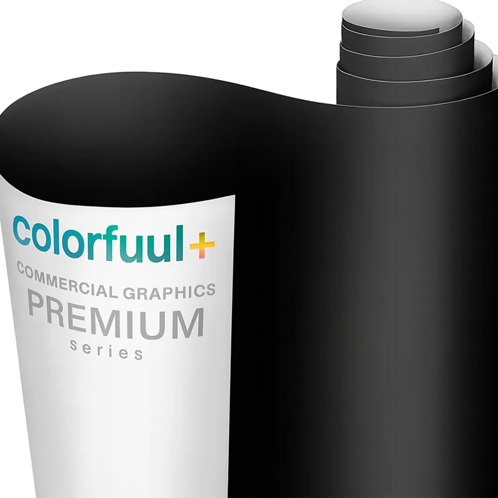 Enveloppe vinyle noir mat avec air