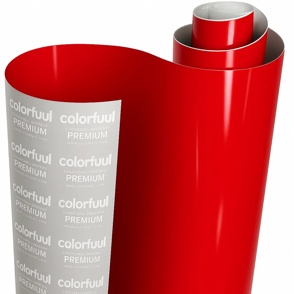 Enveloppe de voiture en vinyle ultra brillant rouge bonbon