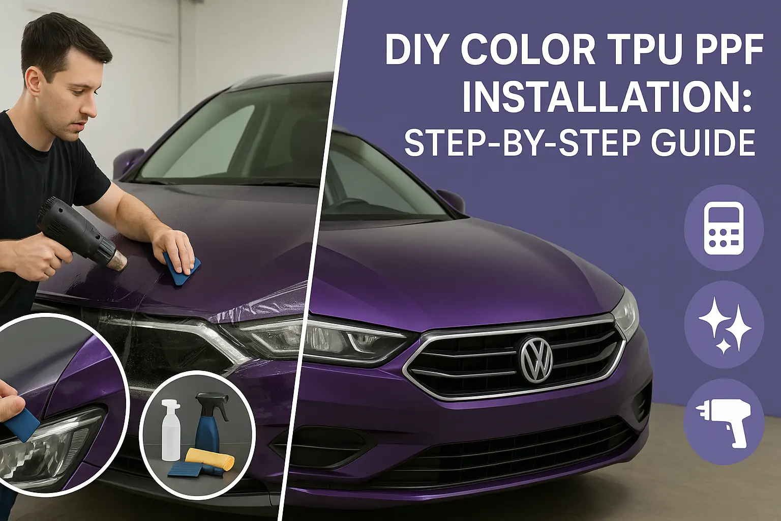 Installation DIY de TPU couleur PPF