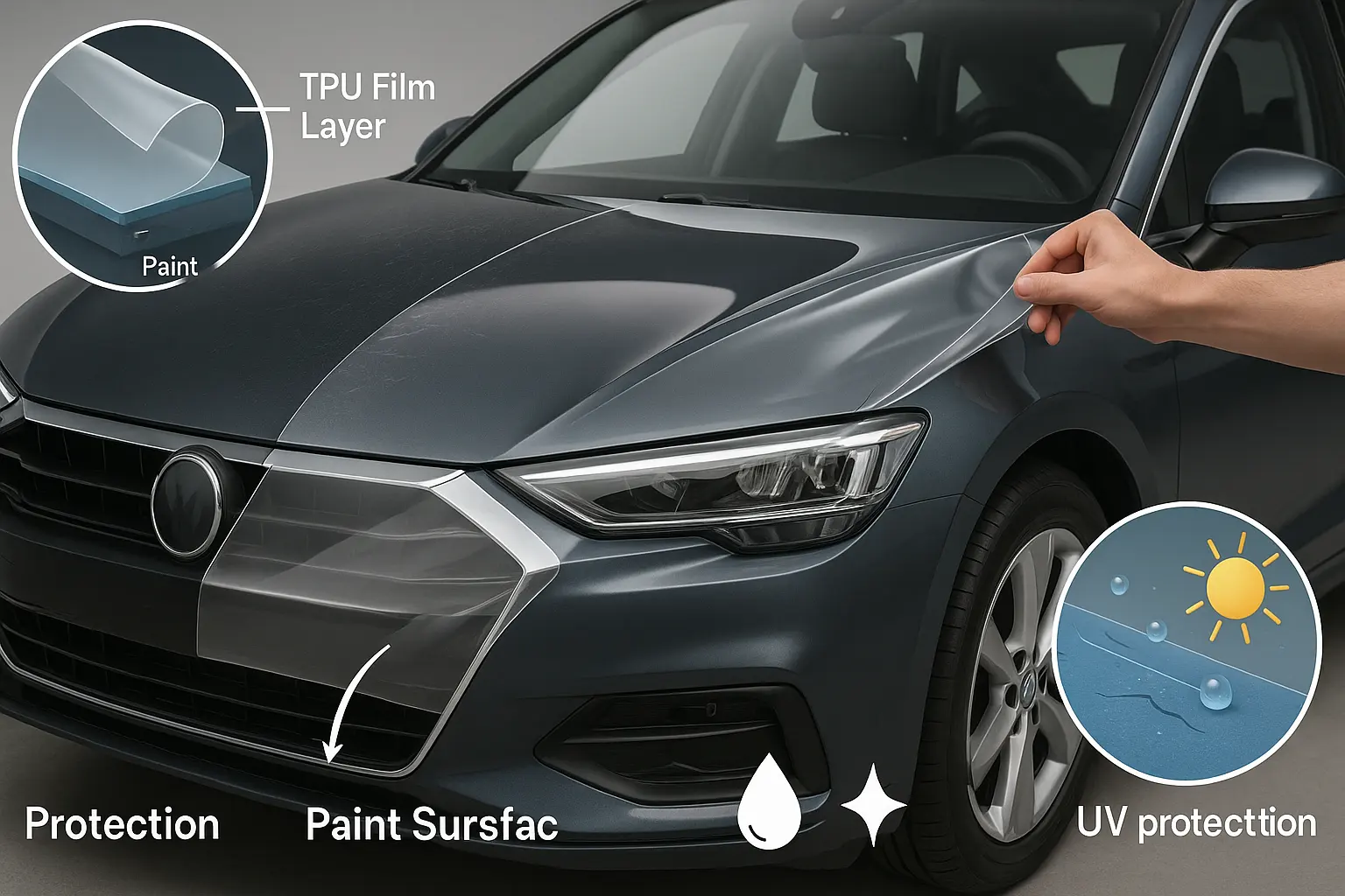 Film de protection de peinture TPU