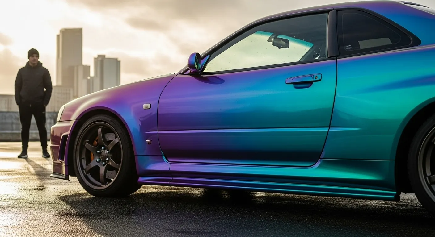 Le Midnight Purple est-il une peinture qui change de couleur