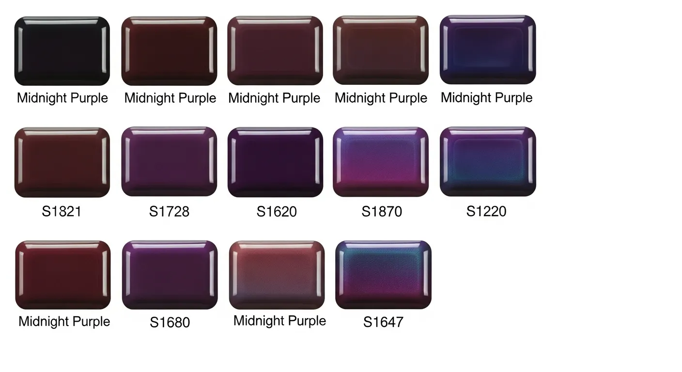 Codes de peinture Midnight Purple