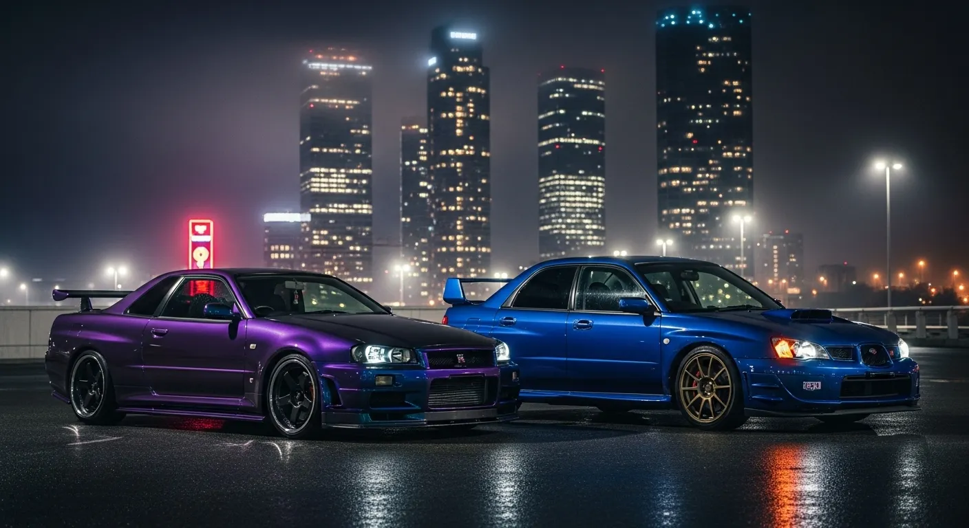 Violet de minuit vs Bleu nuit
