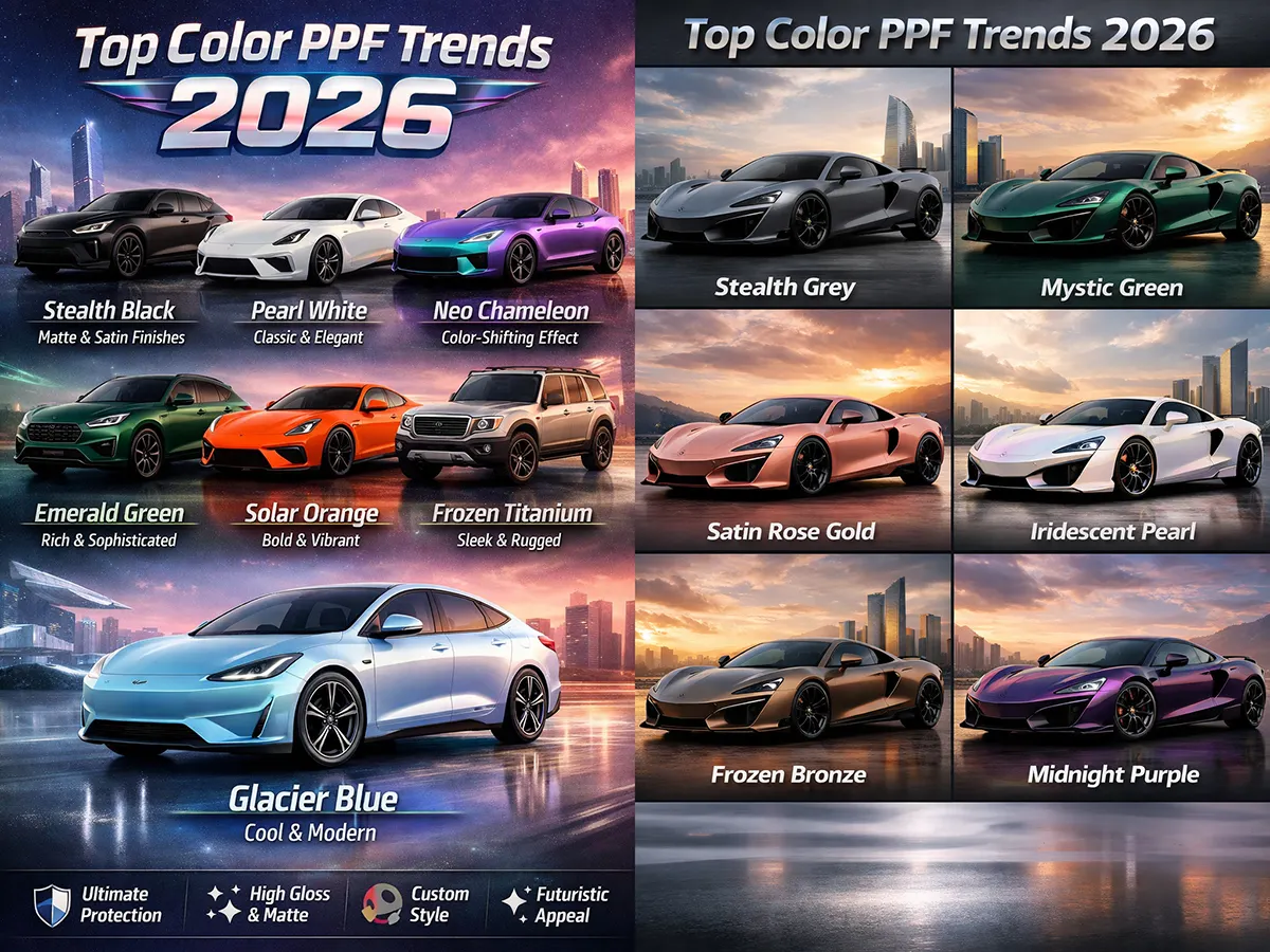 PPF couleur 2026 Tendance