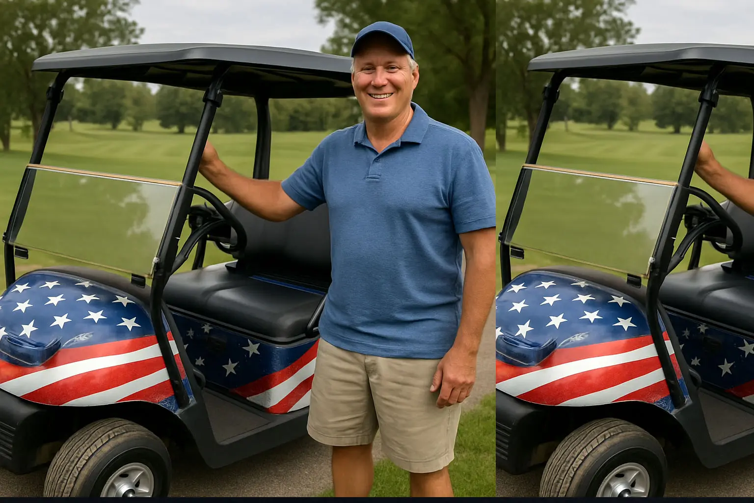 Améliorez votre voiturette de golf avec des enveloppes en vinyle