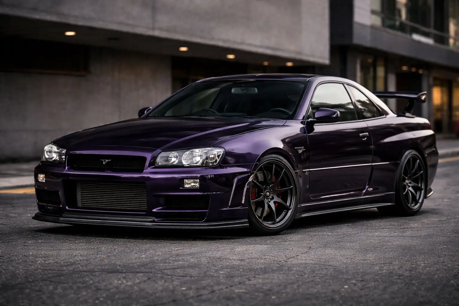 Peinture Midnight Purple pour GTR R34
