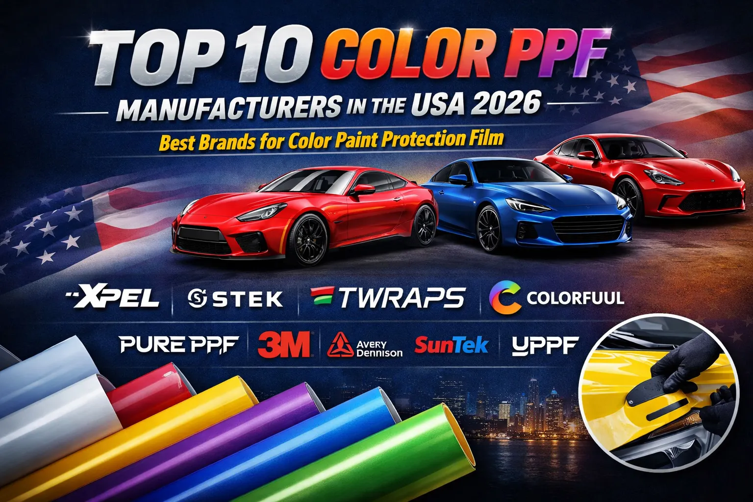Haut 10 Fabricants de PPF couleur aux États-Unis (2026 Guide)