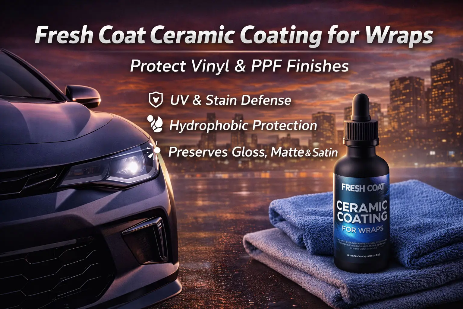 Revêtement céramique Fresh Coat pour les Wraps: La protection ultime pour le vinyle et le PPF
