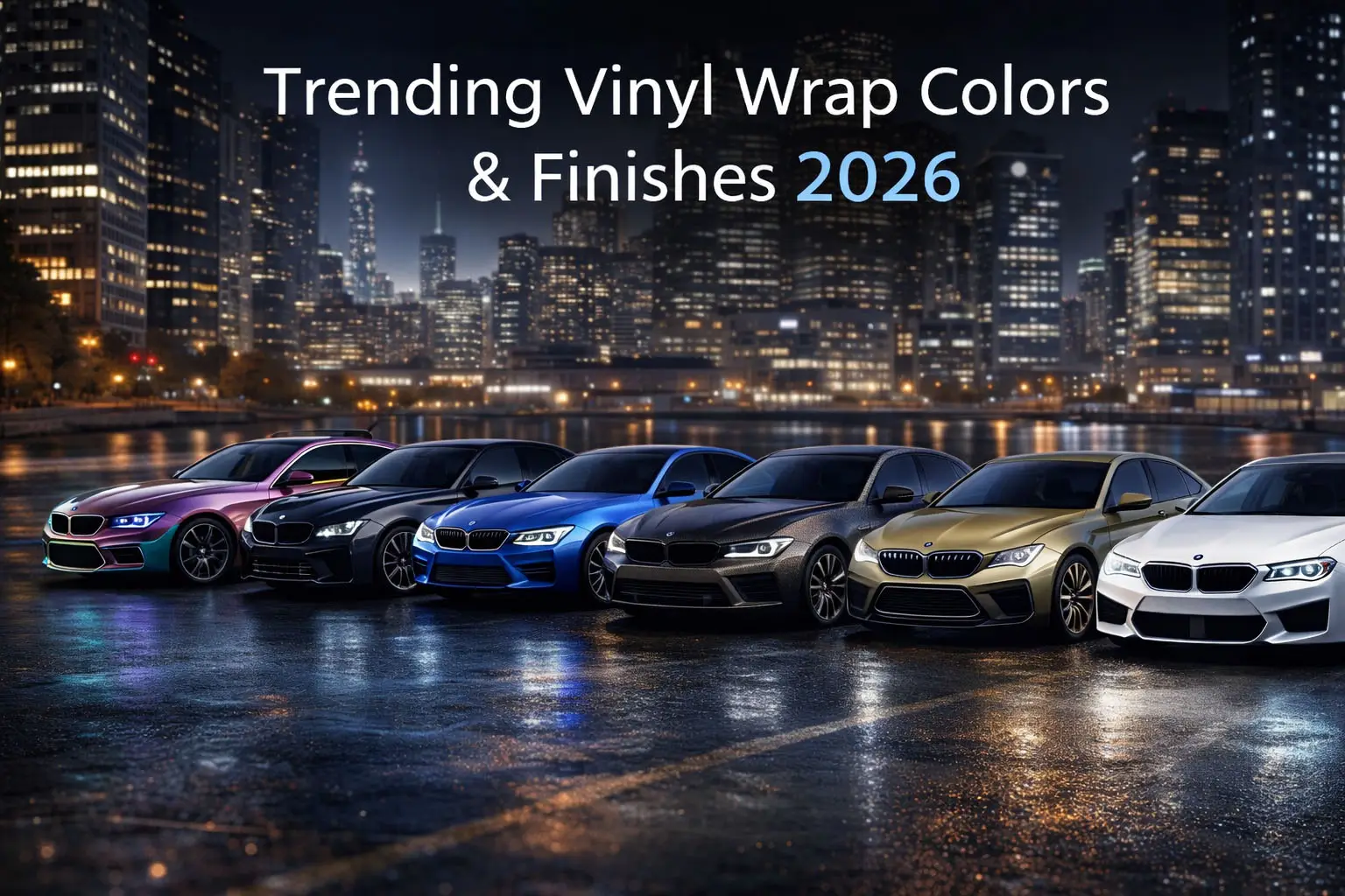 Couleurs et finitions tendance pour les enveloppes vinyles 2026: Qu’est-ce qui est tendance et pourquoi c’est important